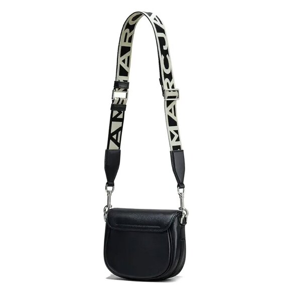 Marc Jacobs Women's The Messenger Saddle Bag Small In Leather Black OS - Picture 8 of 15